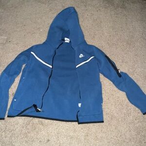 Nike Tech  Blue Zip-Up Hoodie OG gen